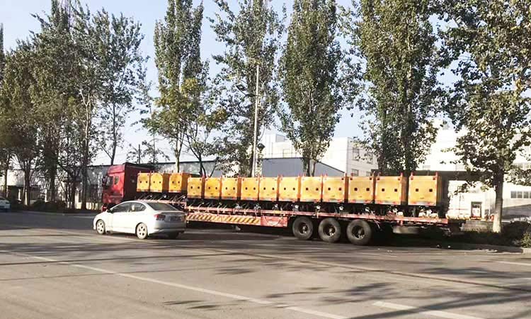 百易長青多功能高壓沖洗車，廣西卸車現場