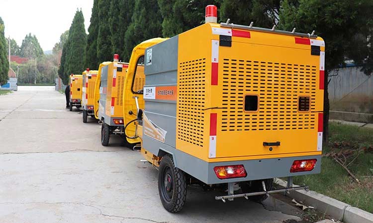 電動高壓清洗車發貨現場 高壓清洗車