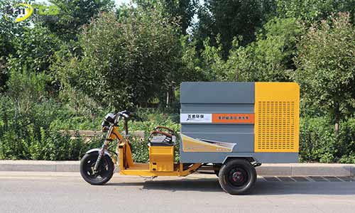 小型電動高壓清洗車，道路水掃環衛清潔小助手