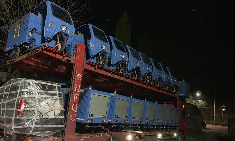 小型高壓清洗車發貨實拍！助力北京環衛，共建美好生活環境！