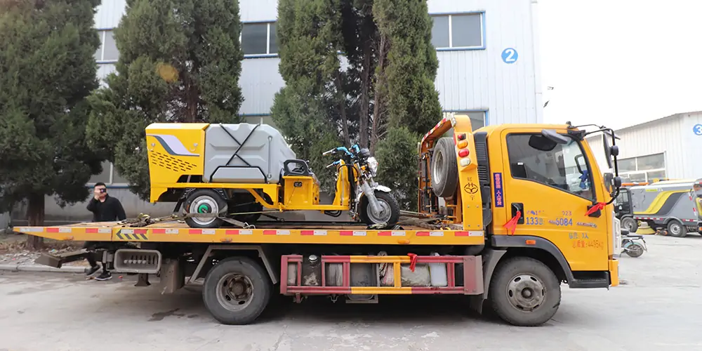 三輪高壓清洗車_小區高壓清洗車_物業小型高壓沖洗車_園區高壓清洗車