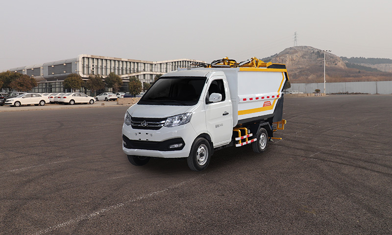 有公告，可上牌！新型新能源垃圾清運車上市！ 大容量后裝垃圾箱，滿足多種場景使用需求！