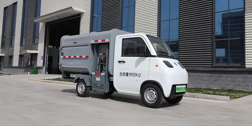 新能源垃圾車，側(cè)裝垃圾車，小型垃圾清運車，純電動垃圾車