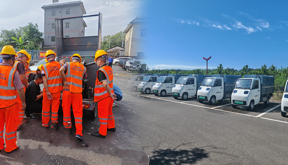 山東百易長青北京環衛集團-交車現場